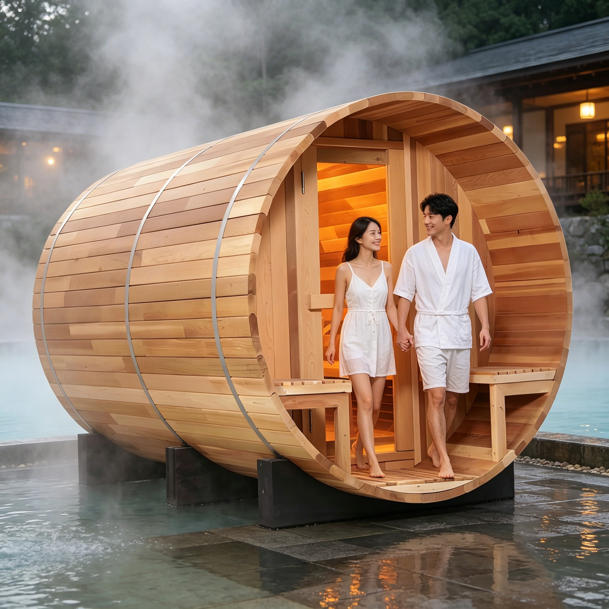 Spa Wellness Family - Garden Relaxation Sauna House Outdoor Timber