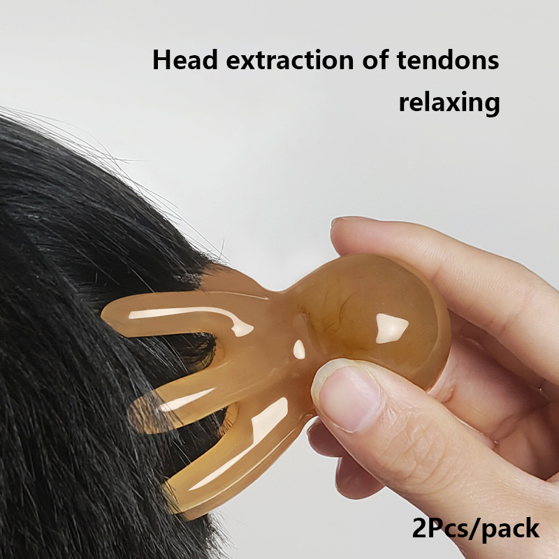 Wellness Spa With Massage - 2Pcs Resin Octopus Comb Scalp Meridian