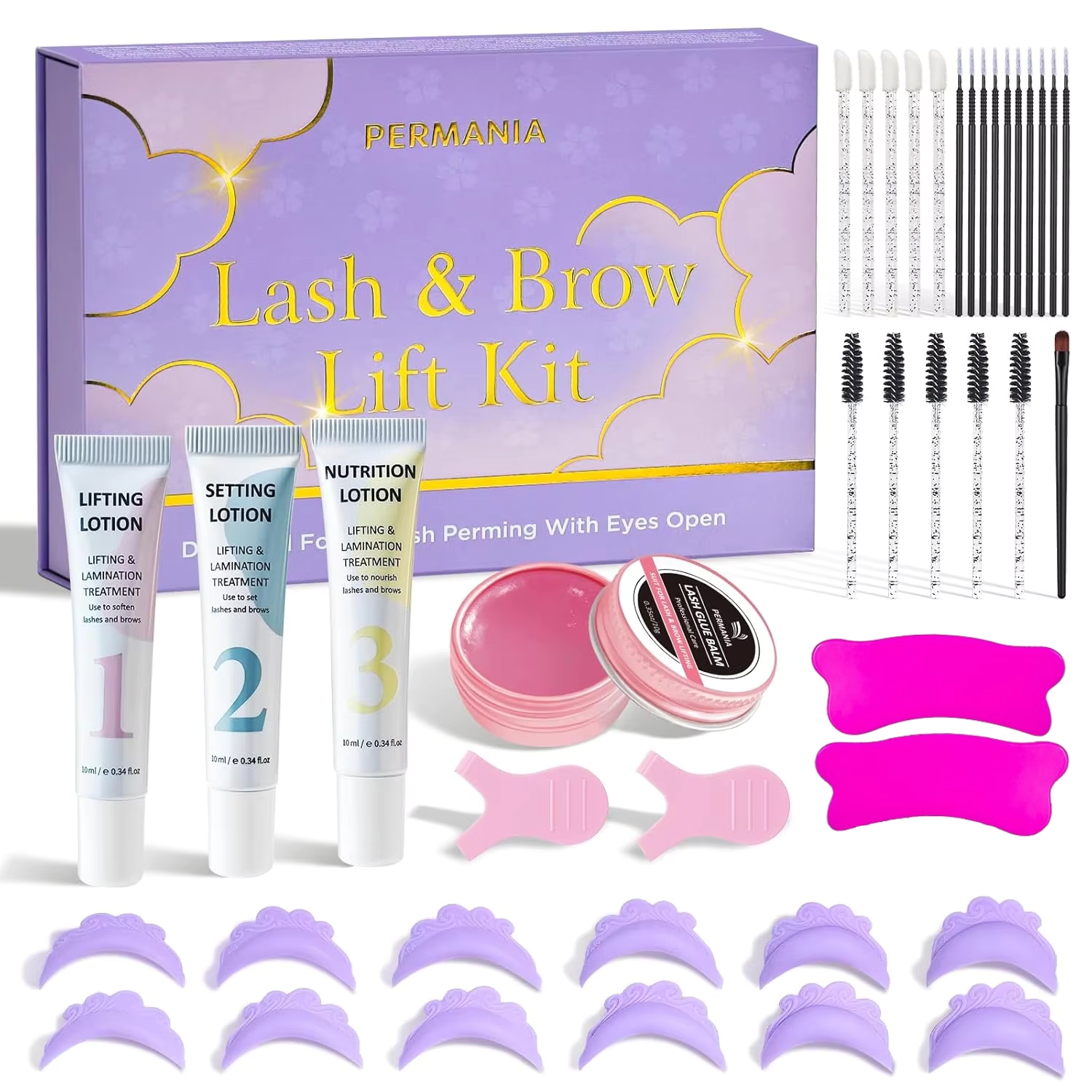 Lash Lift Kit - PERMANIA New Eyelash Lift Kit 2-in-1