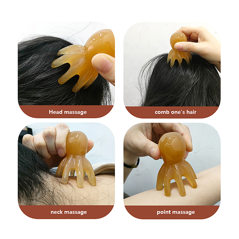 2Pcs Resin Octopus Comb Scalp  - đánh giá và giá Wellness Spa With Massage
