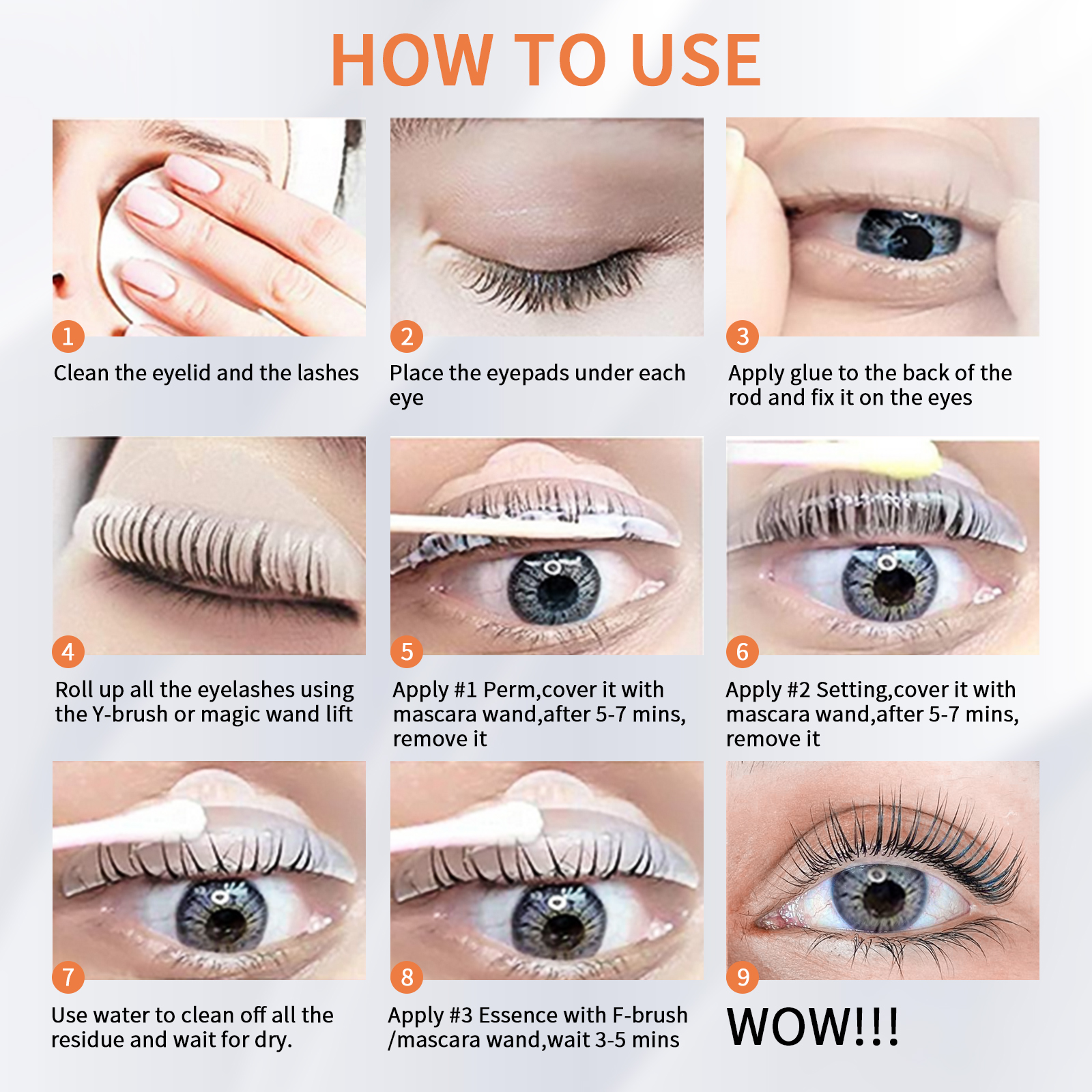 Lomansa Korean 10 Pcs/Lot 5-8  - đánh giá và giá Lash Lift Kit