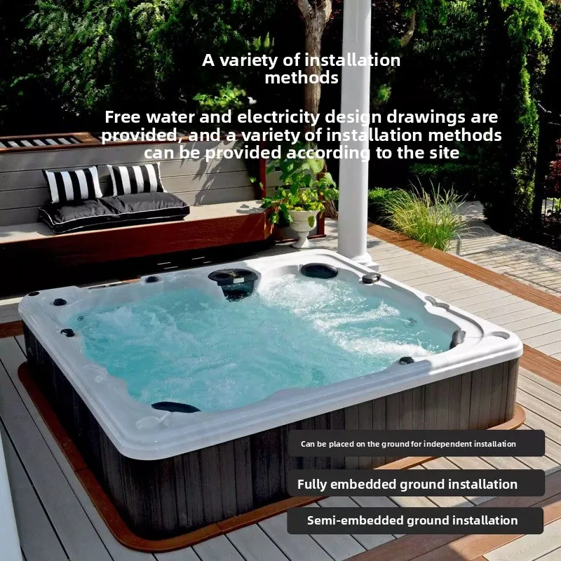 Outdoor Jacuzzi Multiplayer He - đánh giá và giá Spa Wellness Jacuzzi