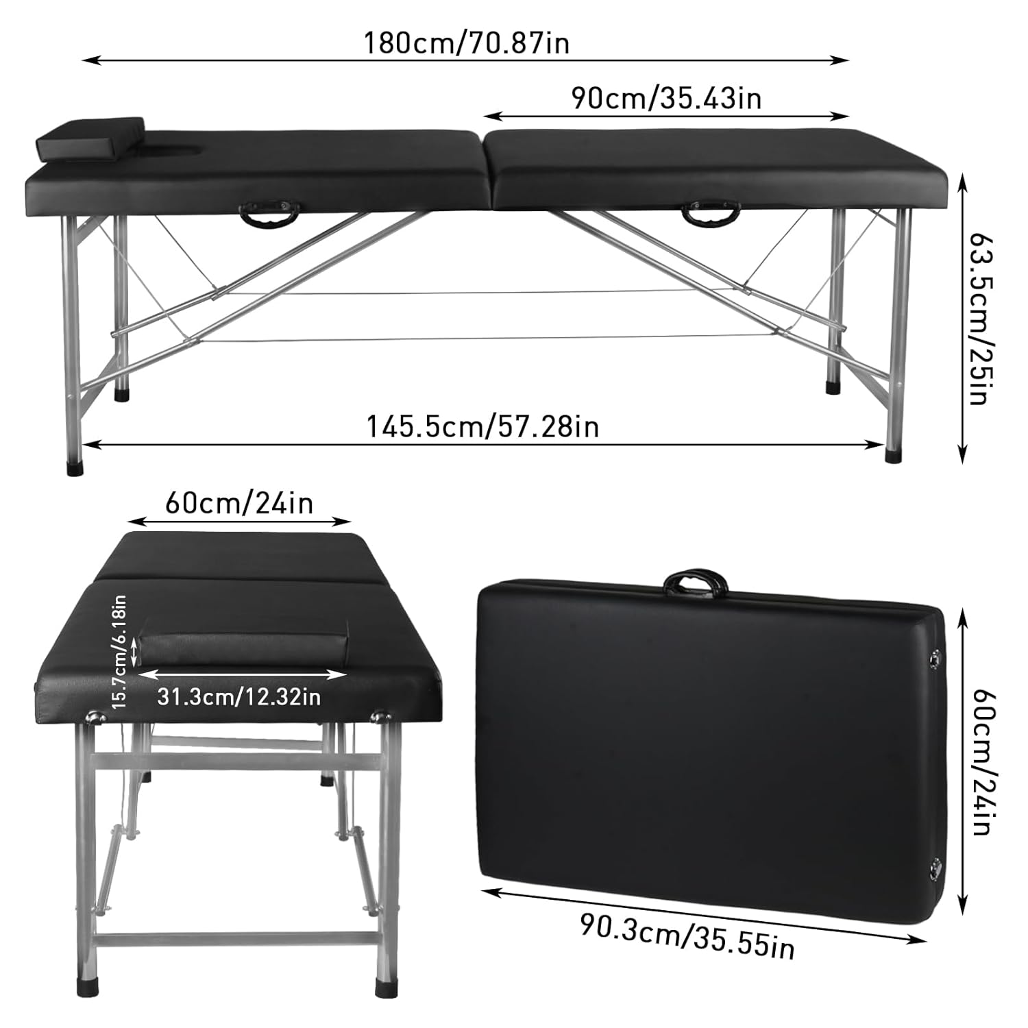 Portable Folding Massage Table - đánh giá và giá W Spa & Wellness